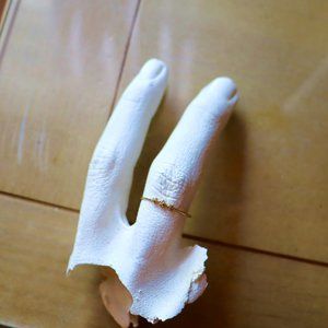 SOLD Catbird NYC 14K Gold Diamond Snippet Ring Size 7